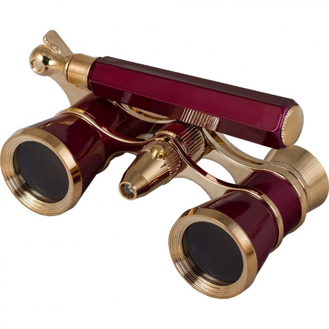 Бинокль LEVENHUK BROADWAY 325N лорнет с подсветкой красный 28820