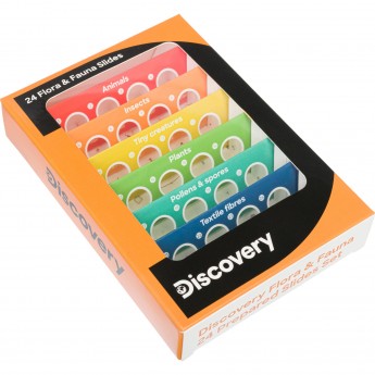 Набор микропрепаратов LEVENHUK DISCOVERY «Флора и фауна», 24 шт.